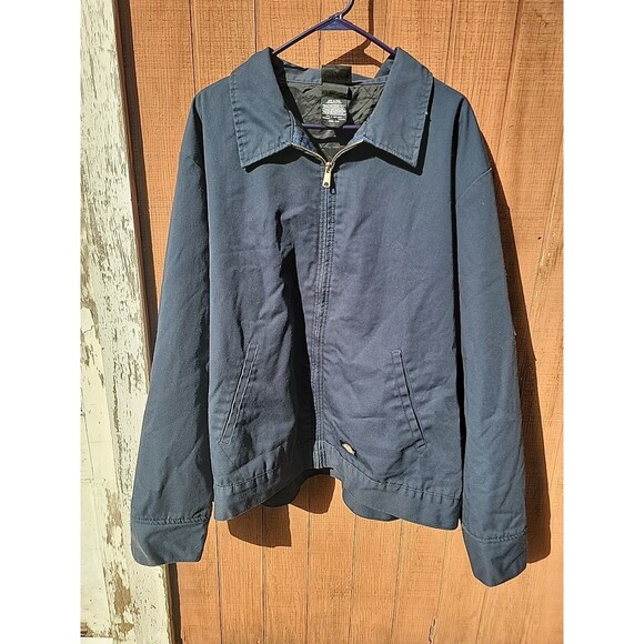 Dickies Men's Insulated Lightweight Eisenhower Jacket BL1 Dark Navy 3XL - Picture 1 of 7